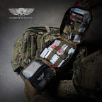 EVERLIT Occlusive Chest Seal Non-Vented Adhesive Dressing for Open Chest Injury and Sucking Chest Wound (6 Count)