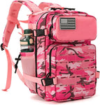 QT&QY 25L/45L Military Tactical Backpack For Men Molle Daypack 3 Day Bug Out Bag Hiking Rucksack With Bottle Holder