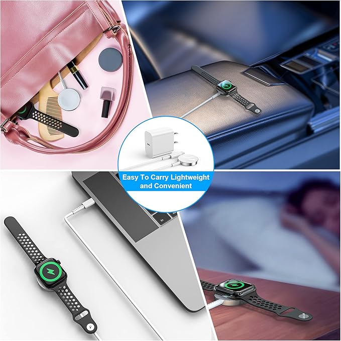 for Apple Watch Charger Fast Charging, 3.3FT Magnetic Charging Cable with USB C Wall Charger Compatible with iWatch Series Ultra/SE/11/10/9/8/7/6/5/4/3/2/1