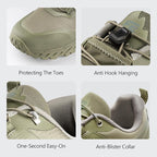 FREE SOLDIER Men's Trail Running Hiking Tactical Shoes - Breathable Lightweight Non-Slip Outdoor Sneakers for Walking Gym Backpacking Athletic Shoes