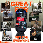 Emergency Survival Kit with First Aid Gears and Supplies - EDC Go Bugout Bag - Get Home Backpack for Camping Outdoor - Tactical Military Molle Pouch Grade - Gift for Man Woman