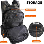 35L Tactical Backpack for Men, MOLLE Military Bug Out Bag, Waterproof Rucksack for Hiking with Hydration Port Balck CP