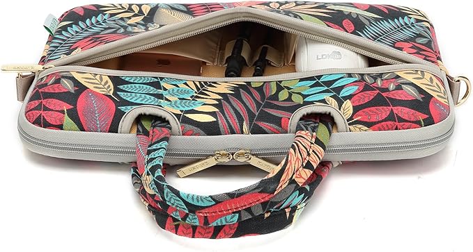 kayond Forest series Black Patten water-resistant Laptop Shoulder Messenger Bag Case Sleeve for 14 Inch 14.1 Inch Laptop