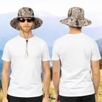 SUN CUBE Wide Brim Sun Hat Men Women, Fishing Hats Sun UV Protection, Mens Hiking Bucket Hat Safari Beach Boonie, UPF 50+
