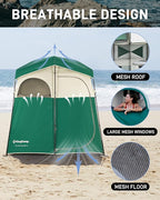KingCamp Shower Tent, Portable Privacy Tent Outdoor Camping 1/2 Room Toilet Tents with Shower Bag & Dressing Room for Beach, Camping & Hiking