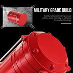 Lichamp LED Camping Lantern, 4 Pack Battery Powered Flashlight for Power Outages, Portable Collapsible Hanging Light Essential for Home, Outdoor, Emergency Lamp Survival Kit Gear for Hurricane, Red