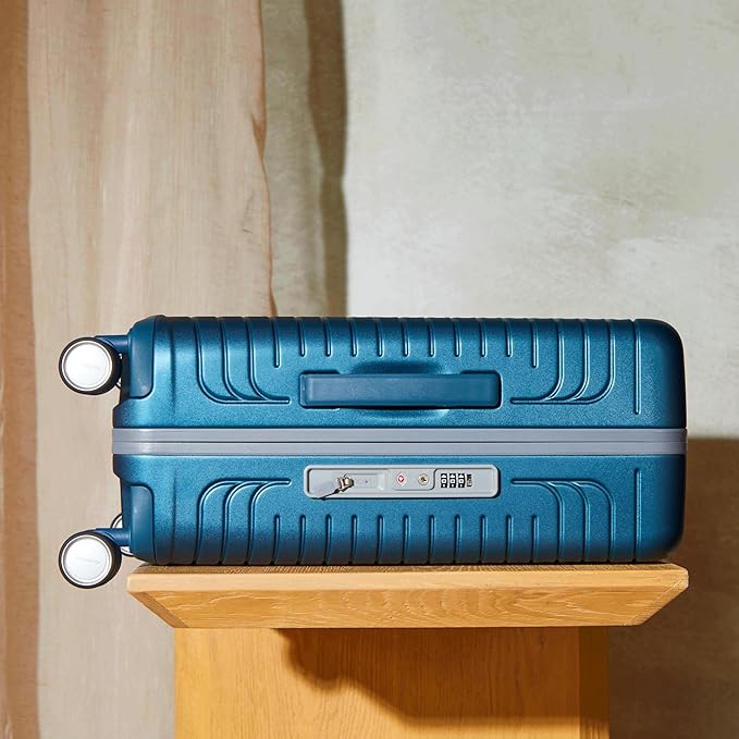 Framelock Max 21” Carry-On Hardshell Zipperless Luggage - Highly Secure Integrated Eazylock™ Mechanism - RightHeight™ Adjustable Handle System - 360° Spinner Wheels - Airline Approved - Emerald Teal