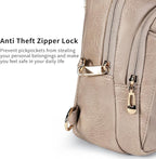 Crossbody Bags for Women Anti Theft Vegan Leather Sling Bag RFID Blocking Chest Bag for Travel