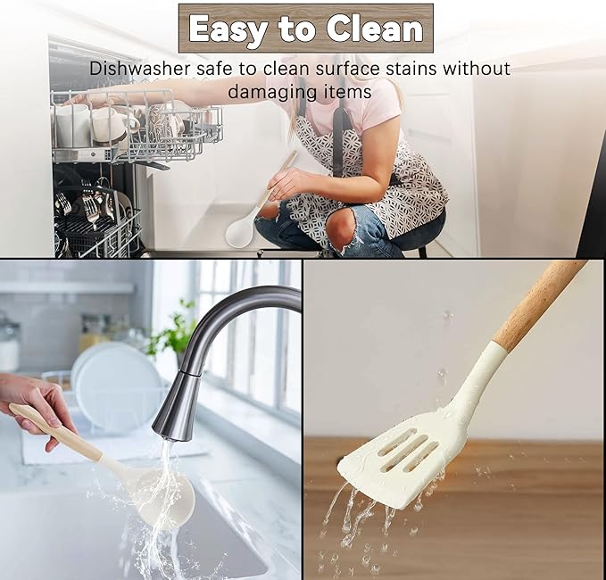 Camping Accessories Kitchen Cooking Utensils Set - Portable Outdoor Camp Cookware Set, Silicone Camper Essentials Gear Must Have Supplies for Travel RV BBQ Grill Picnic Hiking