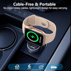 2025 Upgrade for Apple Watch Charger,Magnetic Portable iWatch Charger USB C&USB A Fast Wireless Charging Travel Battery Charger for iWatch Ultra2/Ultra/SE2/SE Series 10/9/8/7/6/5/4/3/2/1
