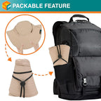 SUN CUBE Wide Brim Sun Hat with Neck Flap, UPF50+ Hiking Safari Fishing Hat for Men Women, Sun Protection Beach Hat