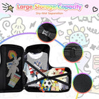smilesun 20" Kids Ride On Luggage with DIY Coloring, Durable Lightweight Carry On Travel Suitcase with Spinner Wheels, TSA Lock