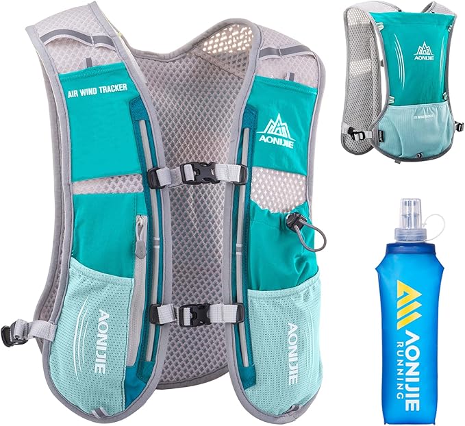 Azarxis Running Water Bottles Flask BPA Free Leakproof Hydration Vest Packs Waist Belt Replacement for Triathlon Marathon Hiking Cycling Climbing Runner