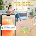 Wallet Tracker Card (iOS Only), Rechargeable Bluetooth Smart Tracking for Apple Find My Compatible Anti Tracker for Men Women Slim Item Locator for Purse Passport Key Luggage Tag (1Pcs/Orange FLR)