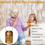 Solar Butterfly Rose Lantern Outdoor Decor,Waterproof Hanging Metal Garden Lights for Patio,Yard,Porch ,Unique Birthday Gifts for Women,Mom,Grandma,Sister,Bestie,Christmas,Thanksgiving,1PC