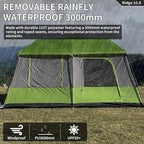 Tenplay 2-8Person Instant Pop-Up Family Tent,Family Large 2 Room Camping Tent, Easy Setup in 60s,Includes Rainfly,Room Divider,Carry Bag, Large Cabin Multi Room Tents for Camping Hiking Sleepover
