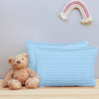 Utopia Bedding Toddler Pillow (Light Blue, 2 Pack) 13x18 Pillows for Sleeping, Soft and Breathable Cotton Blend Shell, Small Kids Pillow Perfect for Toddler Bed and Travel (Intended for Age 2 and up)