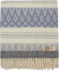 Wool Blanket | 100% Wool from New Zealand | Perfect as a Throw Blanket/Sofa Cover | Virgin Wool Blanket with Fringes in Stripes Designs (140 x 200 cm)