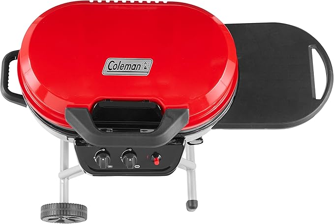 Coleman RoadTrip 225 Portable Propane Grill, 2-Burner Gas Grill with Matchless Ignition & Adjustable Temperature Control, 11,000 BTUs of Power for Grilling, Tailgating, Camping, BBQ, & More
