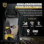 Faraday Bag, Military Grade Shield Bag, Waterproof EMP Cage, Dry Bag for Laptops & Phones, Go Dark Large Faraday Bags