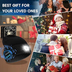 VIBELITE Bluetooth Beanie Hat with Light, USB Rechargeable LED Headlamp with Wireless Headphones, Gifts for Men, Him, Husband, Boyfriend, Dad Gifts for Dad, Husband, Father, Black