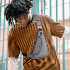 Peicees Sling Bag For Men Women Small Crossbody Backpack Shoulder Bag Man Purse Chest Bag For Hiking Travel