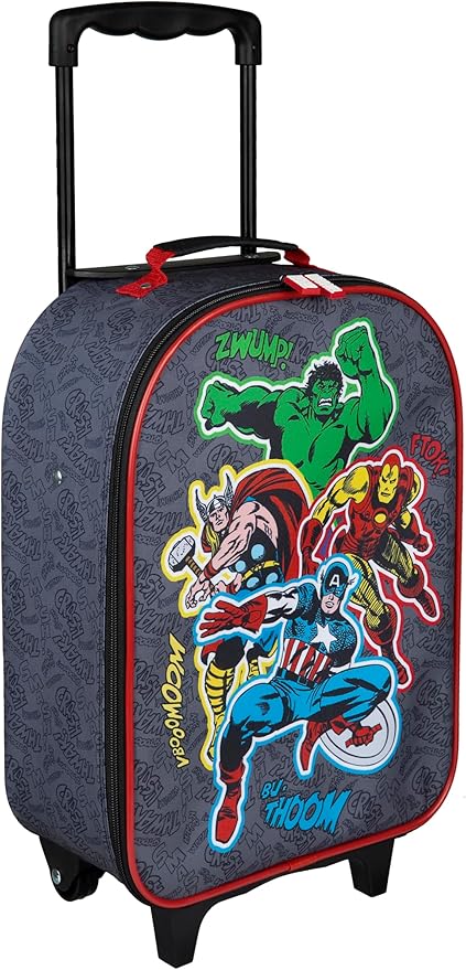 Undercover - Children's Trolley - Spacious Main Compartment - Ideal Travel Companion - Adjustable and Fixable Telescopic Pole, Avengers, ca. 43 x 28,5 x 16 cm, Children's trolley with 2 wheels