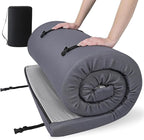 Foamma 4" x 26" x 72" High Density Roll-Up Camping Mattress with Water Resistant Zipper Cover, Foldable and Portable for Camping, RV Bunk, Tent, Guest Bed, Outdoor and Dorm, CertiPUR-US Certified Foam