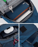 WATERFLY Packable Small Crossbody Sling Backpack Shoulder Chest Bag Daypack for Hiking Traveling