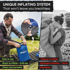 POWERLIX Camping Sleeping Pad - Ultralight Inflatable Camping Mattress Sleeping Mat for Backpacking, Hiking, Compact Lightweight Sleeping Pad for Camping, Inflation Bag/Repair Kit Included