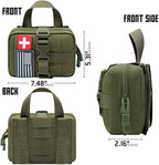 Upgrade Molle Rip Away Ifak Pouch, Tactical Small Belt First Aid Pouch Medical Utility EMT Pouch Only