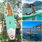 FBSPORT 11' Premium Stand Up Paddle Board, Yoga Board with Durable SUP Accessories & Carry Bag | Wide Stance, Surf Control, Non-Slip Deck, Leash, Paddle and Pump for Youth & Adult