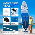 Quashley Inflatable Stand Up Paddle Board,10-11ft Inflatable Paddleboards 32/34 Inch Wide,All Around SUP for Beginners with Lightweight Paddle,Hand Pump,Backpack,Leash,Durable & Portable iSUP Board