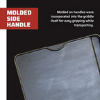 Camp Chef Reversible Pre-Seasoned Cast Iron Griddle, Cooking Surface 14 in. x 16, Black