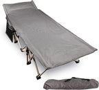 REDCAMP Oversized Camping cots for Adults 500lbs, Extra Wide Sleeping Cots Tall Sleeping Cots Heavy Duty, XL Cots Portable for Outdoor Indoor Office, Grey