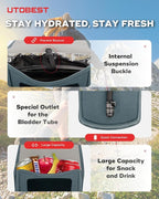 UTOBEST Insulated Insulation Bag, Fits 2L&3L Hydration Water Bladders, Lightweight & Water Resistant, Bladder is NOT Included