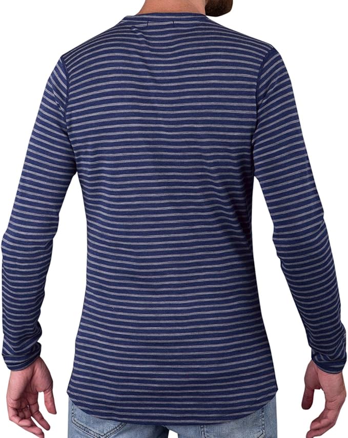 MERIWOOL Mens Base Layer - 100% Merino Wool Midweight Long Sleeve Thermal Shirt