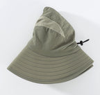 Home Prefer UPF 50+ Mens Wide Brim Fishing Hat with Neck Flap Sun Hat for Men Women Sun Protection Cap