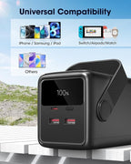 Portable Charger 80000mAh Power Bank, 22.5W Fast Charging USB C Battery Pack, 3 Outputs, LED Display & LED Light, External Huge Capacity Cell Phone Battery Bank for iPhone 16/15, Samsung, iPad, etc