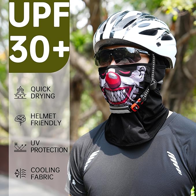Balaclava Face Mask Sun UV Protection Breathable Full Head Mask for Men Women Skiing Cycling