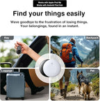 Bluetooth Tracker for Keys, Luggage & Pets – Smart Finder Compatible with iOS & Android, No Monthly Fee, Item Locator by BlissfulTails(2 Pack, White)