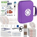 First-Aid Portable-Home Emergency-Kit Car-Travel - 299Pcs Urgent Basic First Aid Set Earthquake Emergency Kit Outdoor Backpacking Gear for Hiking Office Purple AMORNING