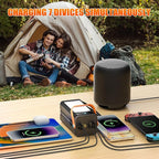 Portable Power Bank Station 99Wh Outdoor Generator LCD Display Backup Phone Battery Pack Portable PD Fast Charger for Laptop Cellphone Travel Camping Home Use with Full Flashlight