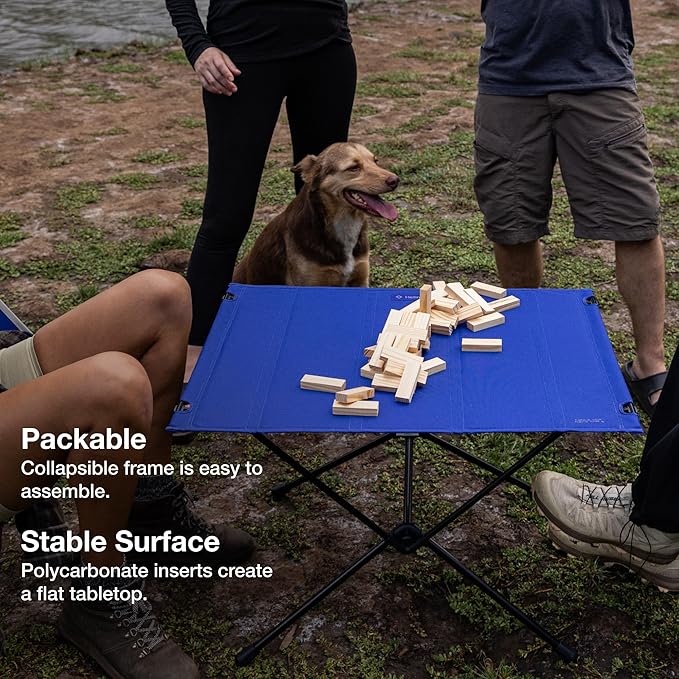 Helinox Table One Hard Top Lightweight, Collapsible, Portable, Outdoor Camping Table, Large - 29.5 x 22.5 Inches, Coyote Tan