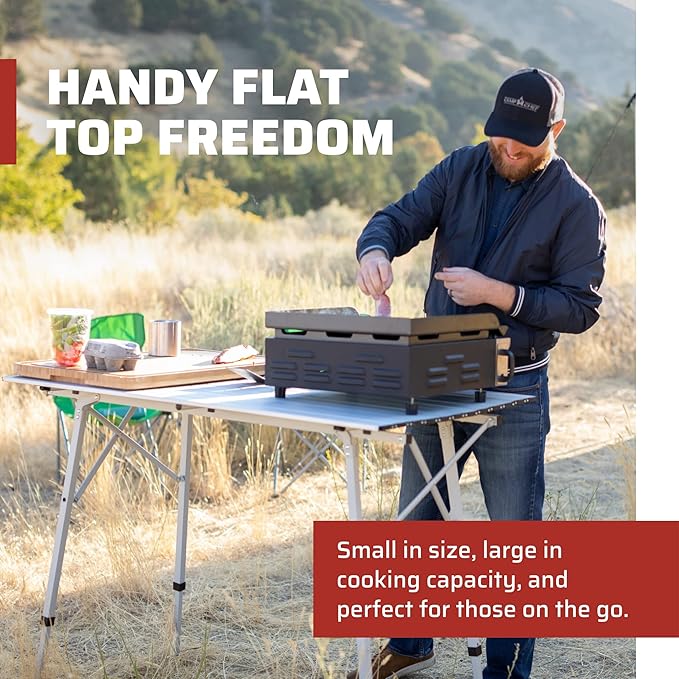 Camp Chef Versatop Portable Flat Top Grill 250 and Griddle (FTG250) - Compatible 14" Accessories