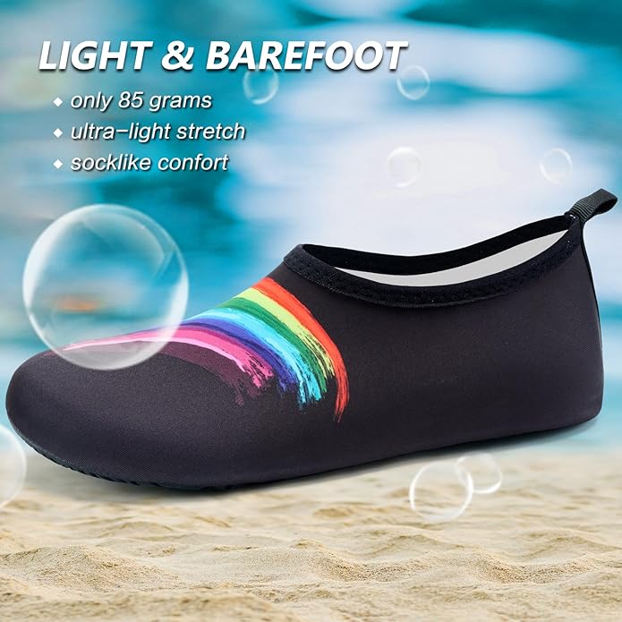 Deevike Water Shoes for Women Men Barefoot Quick-Dry Aqua Socks Slip-on for Beach Swim Surf Yoga Exercise