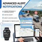 REWIRE SECURITY Geo Track Mini 4G GPS Tracker for Vehicles – Real-Time Vehicle Tracking Device for Car, Van, Motorhome | Easy Battery Install | Live App Tracking | 4G Fleet Tracking | Free Trial
