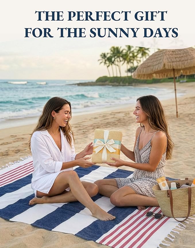 LANE LINEN Extra Large Beach Towel, 2 Pack Beach Towels Oversized, Pre-Washed, Quick Dry Pool Towels, Stylish Light Beach Towel for Women, Absorbent Sand Free Towel, 39"x71" - Old Glory Pink