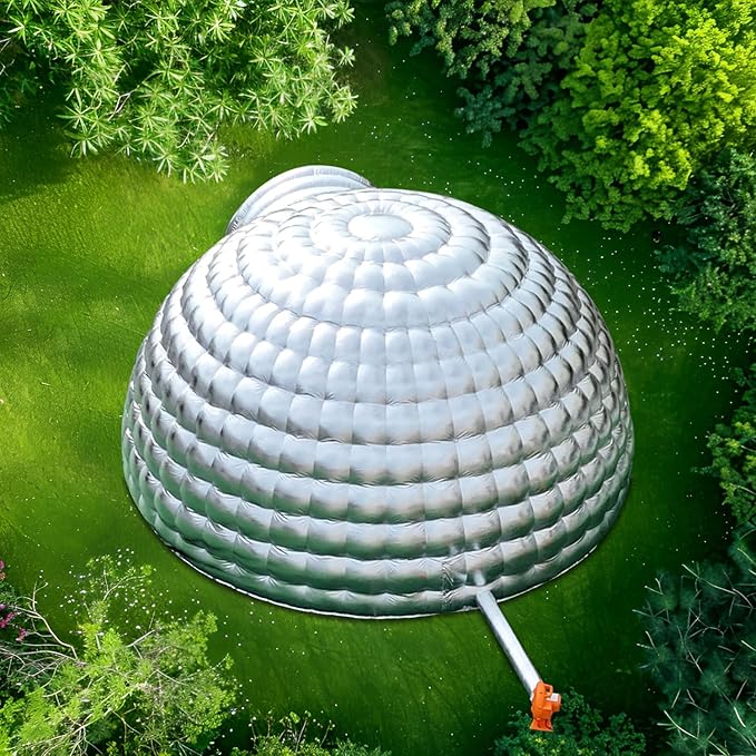 SAYOK Outdoor Portable Inflatable Igloo Dome Tent with Led Light for Party Wedding Event Camping