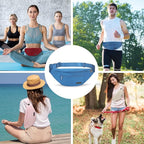 MAXTOP Large Crossbody Fanny Pack with 4-Zipper Pockets,Gifts for Enjoy Sports Festival Workout Traveling Running Casual Hands-Free Wallets Waist Pack Phone Bag Carrying All Phones